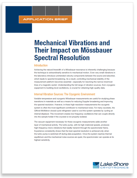 Mechanical Vibrations Impact on Mössbauer Spectral Resolution