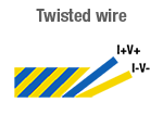 Twisted lead wire