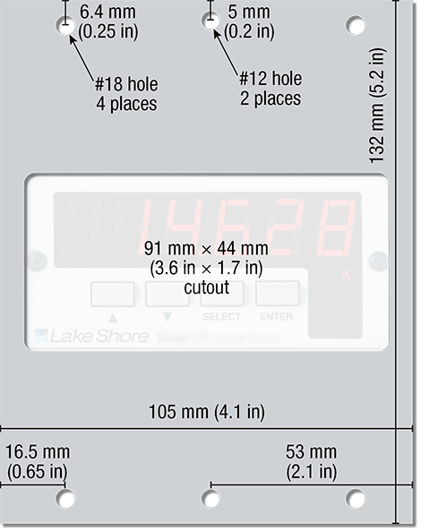 Single 1/4 DIN panel-mount adapter