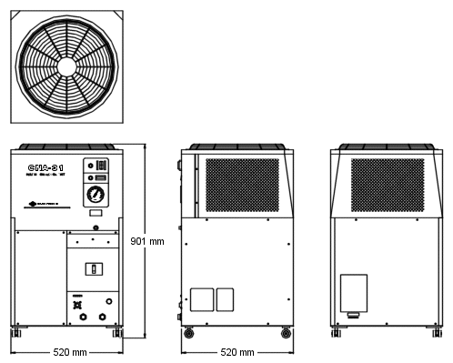 CNA-31C mechanical drawing