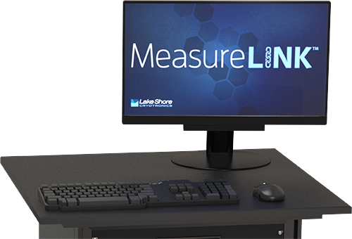 Probe station console with PC and MeasureLINK software