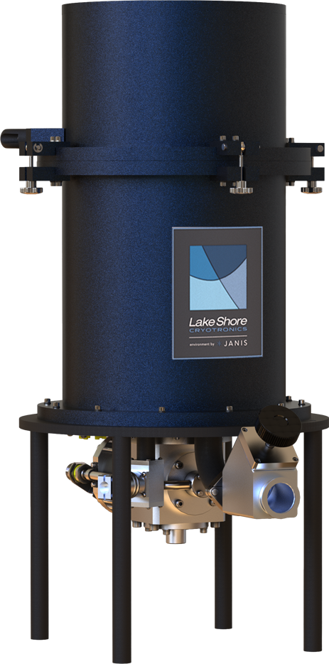 Cryogen-free large sample space cryostat