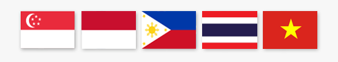 Singapore, Indonesia, Philippines, Thailand, and Vietnam