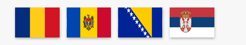 Romania, Moldova, Bosnia-Herzegovina, and Serbia