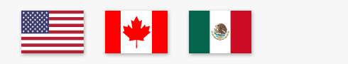 US, Canada, and Mexico