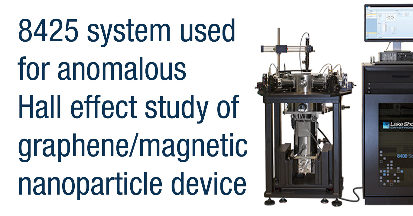 Featured image for 8425 system used for anomalous Hall effect study of graphene/magnetic nanoparticle device
