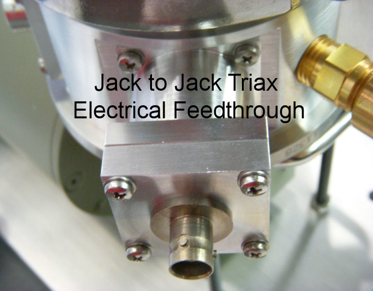 Single Jack-to-Jack Triaxial Electrical Feedthrough