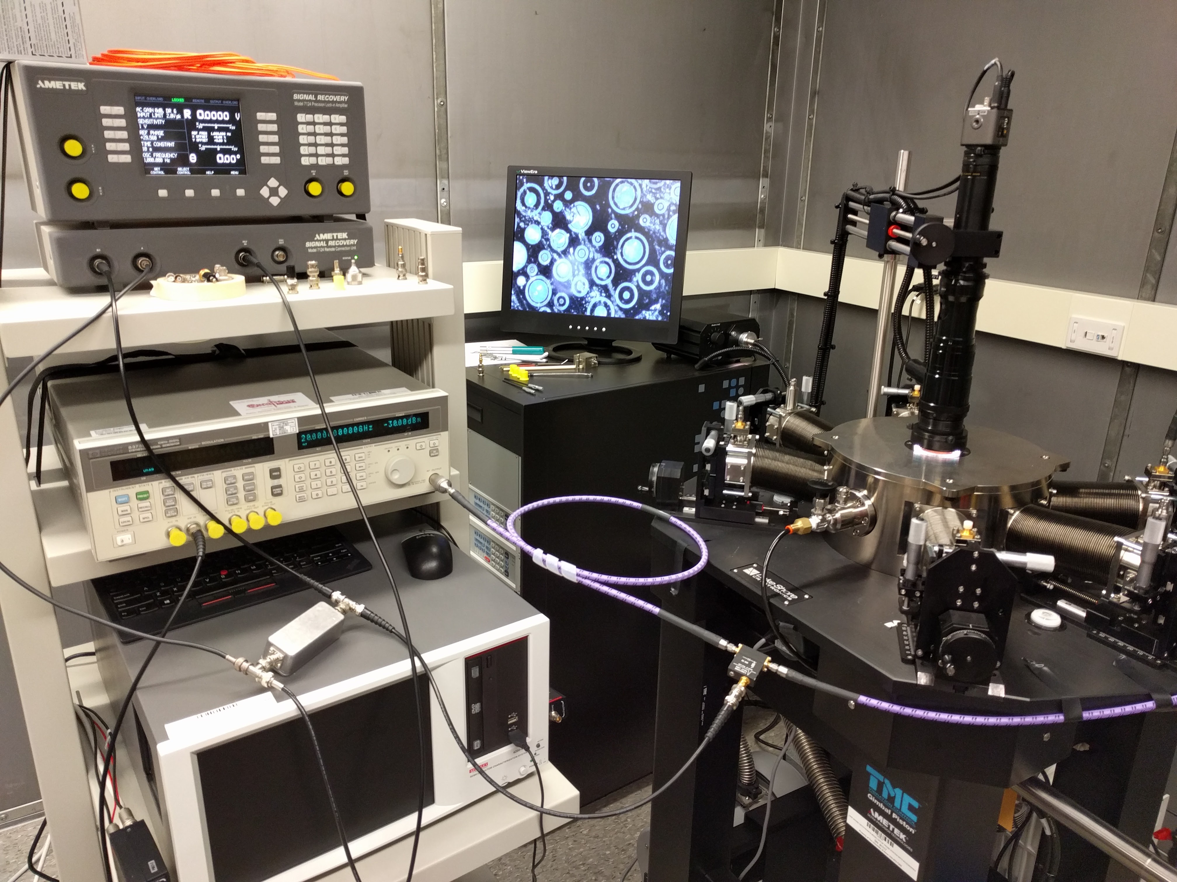Zen Probe CPX-VF probe station used for CNT-based RF bolometer development research