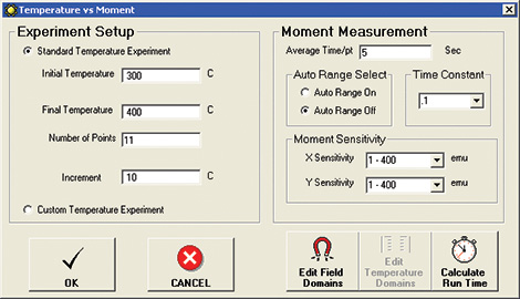 VSMSoftware2 Moment vs. Field Setup