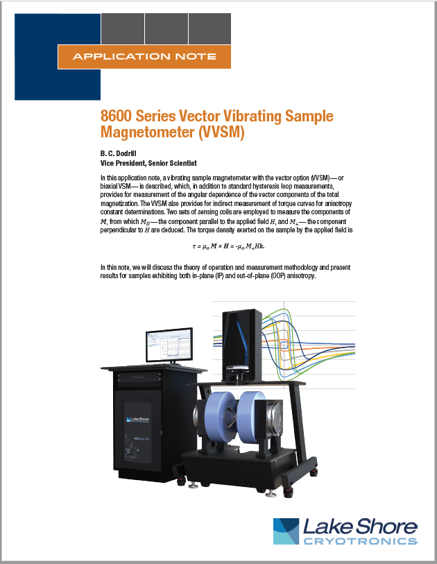 New app note on vector VSM measurements available for download