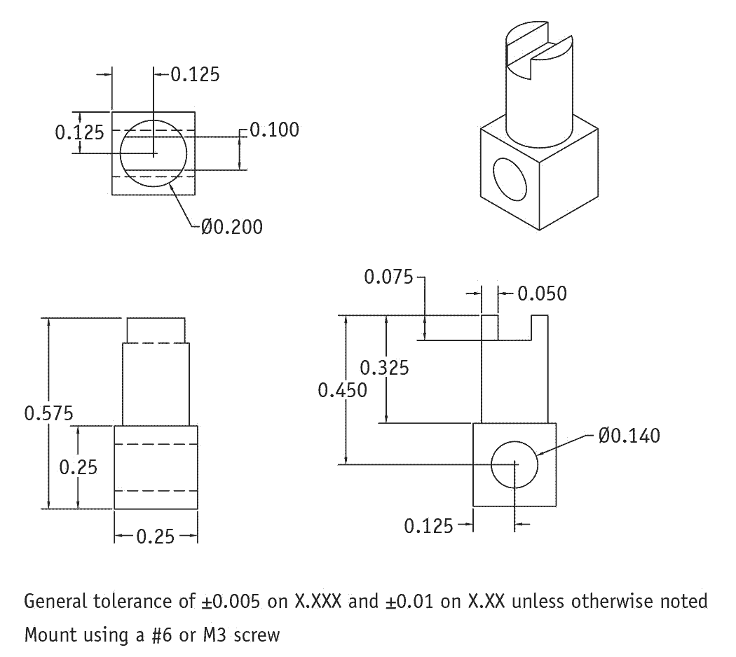 temperature sensor calibrated from 20 mK to 40 K