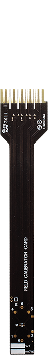 8400insert6 Field calibration card (included with system purchase)