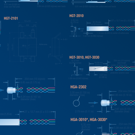 InAs and GaAs Hall Sensors